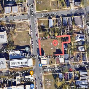 812 N 4th Aerial lot outline-photo