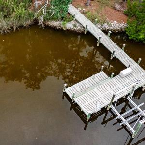Dock with Boat Hoist