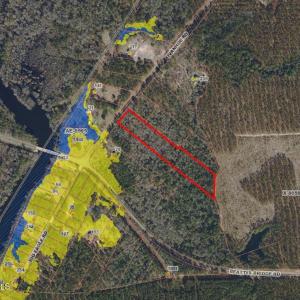 GIS Aerial with Flood Zones Shown