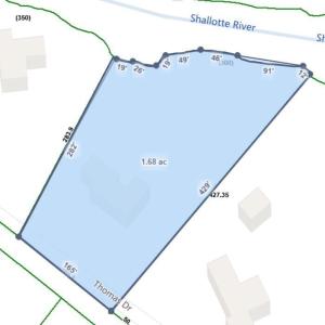 CRS Map Dimensions - 1.68ac