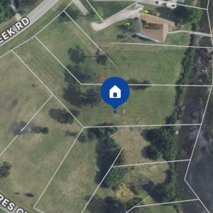 Map does not show new home next door
