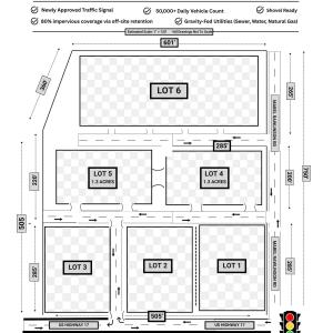 THREE Highway 17 outparcels available