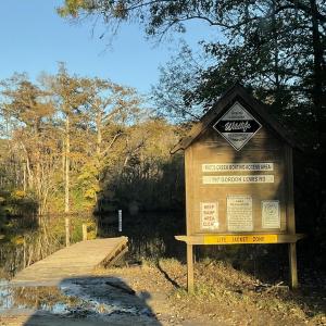 Boat launch on creek a few miles up