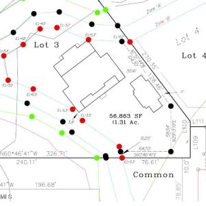 Plat with House and Carriage House Layou
