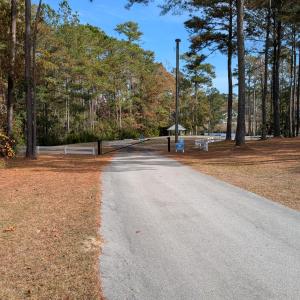 Secure entrance to boat ramp and dock
