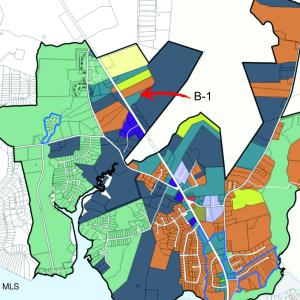 Zoning B-1 Map Peletier