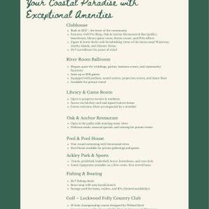 Neighborhood Features Sheet