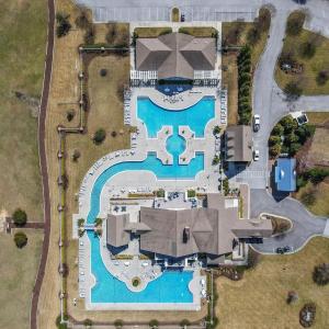 Clubhouse and Pool Aerial