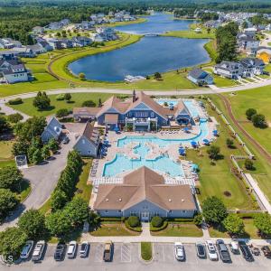 Clubhouse and Pool Aerial