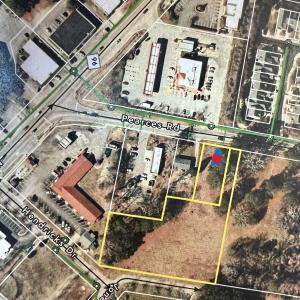 PEARCES RD AND JONES ST AERIAL MAP