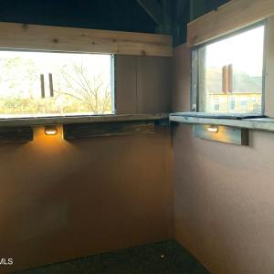 View from inside blind