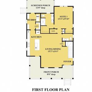 EXAMPLE FLOOR PLAN OF COTTAGE HOME