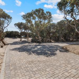Charming Paver Roadway