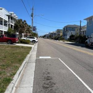 North view from lot.