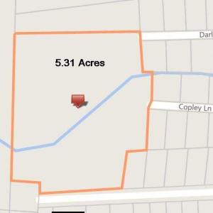 5.31 Acres - Aerial showing ditch