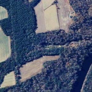 Ariel view of land and river