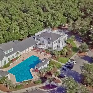Aerial view of the Grande Manor House
