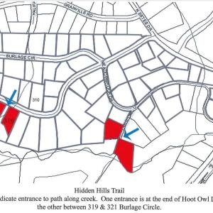 Hidden Hills Subdv - Trail Entrance