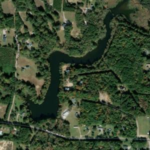 drone shot watkins pond