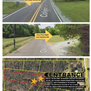 Turn onto Old Cedar Grove Rd.