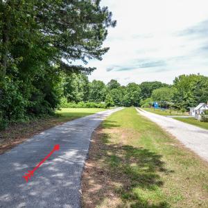 Lot is accessed by this paved road