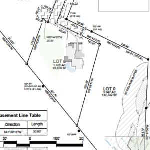 Proposed house plan site layout
