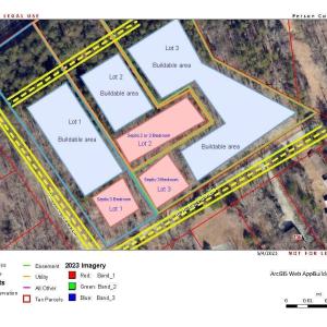 Potential 3 Lot Layout W septic areas