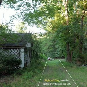 Right of Way, use this path to access lo