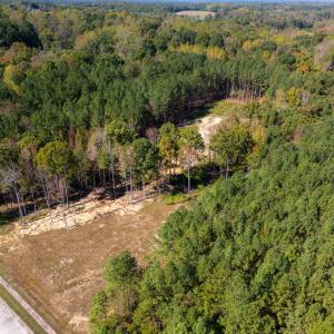 Aerial view of cleared parcel