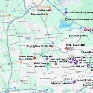 Google Map_1025 Evans Rd Cary