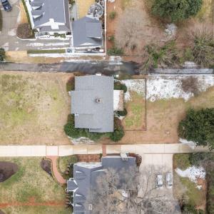 overhead view of lot