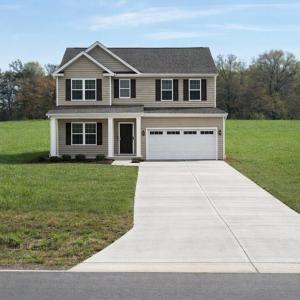 New home in a green field
