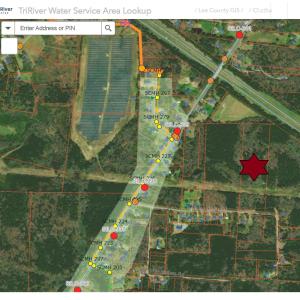 TriRiver Sewer Service Area Lookup