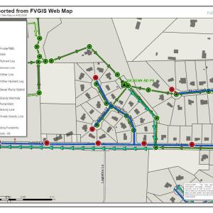 MAP OF UTILITIES- 219 Dickens Rd
