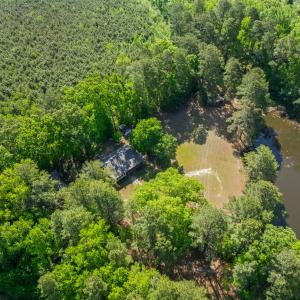 Pond & house