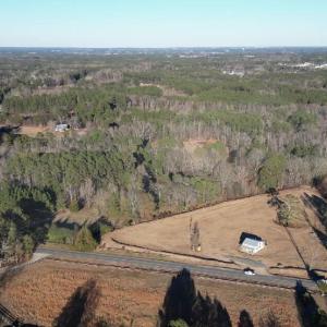Aerial of neighborhood