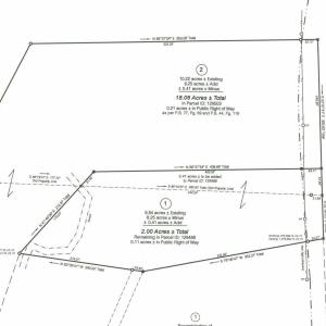 Bass Mountain 18.06 acres new plat map
