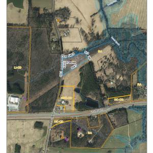 Aerial Preliminary Lot Lines. Zoomed Out