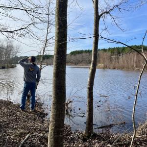 VIEW OF WATER FROM BACK OF PROPERTY