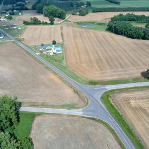 AERIAL VIEW FROM ROAD