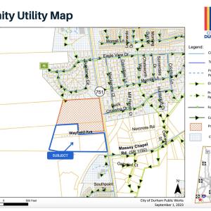 Vicinity Utility Map - 9.88 Acre Assembl