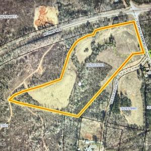 Aerial view of 16.466 ac tract