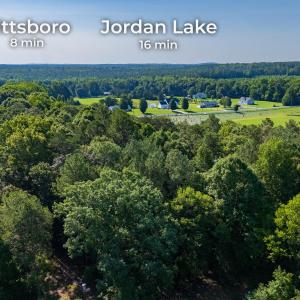 Distance to Pittsboro and Jordan Lake