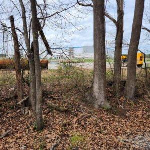 View of Amazon warehouse property line