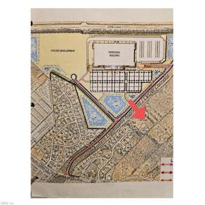 Original Map at site planning for Amazon Fullfillment Center depicting proximity to subject property
