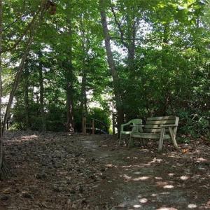 Entrace to community waterfront lot and pier access.