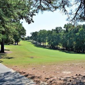 View from lot down fairway