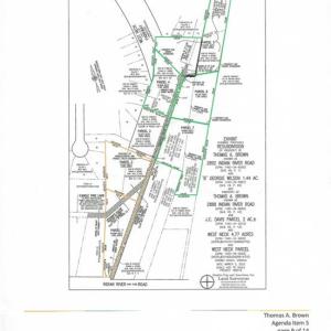 This is the proposed new dividing line change between lots 6 and 7.