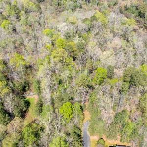 Aerial view of property from south looking north