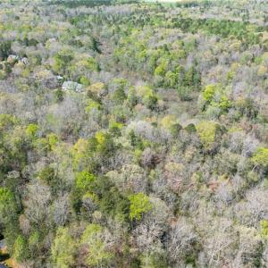 Aerial view of property from east looking west